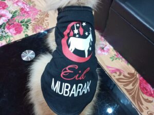 Eid Mubarak Goat Shirt - Black