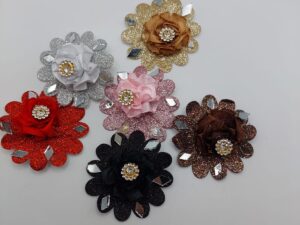 Flower Glitter Pin
