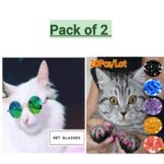 Pet Nail Covers & Pet Glasses - Combo Deal -  Pack of 2