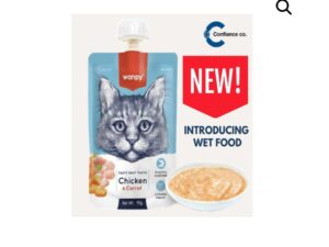 Wanpy Adult Cat Tasty Meat Paste Chicken & Carrot 90 g Pouch